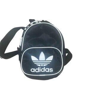 Adidas Originals Santiago Mini Backpack Black White Trefoil Logo Rucksack